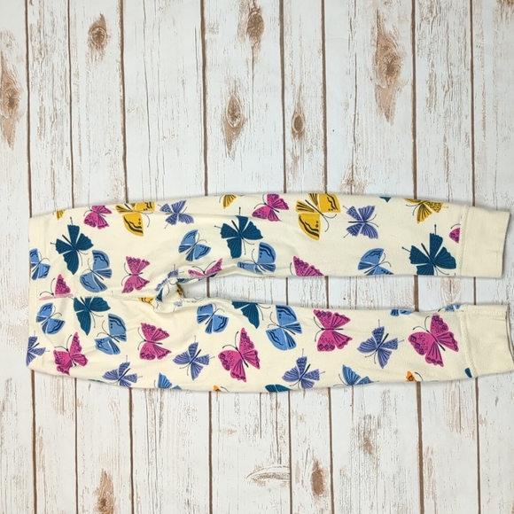 Hanna Andersson Butterfly 2 Piece Pajamas Girl's 5 - Picture 10 of 10